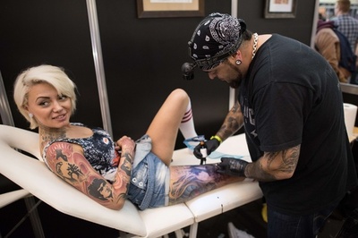 ロンドンでタトゥーの祭典