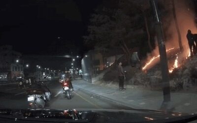 未明の放火、市民と配達員が消火…韓国・住宅近くの火災拡大防ぐ