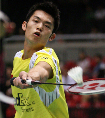 第1シードのリン・ダン ストレート勝利で2回戦進出