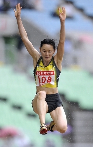 池田久美子 国際グランプリ陸上2008・女子走り幅跳びで優勝