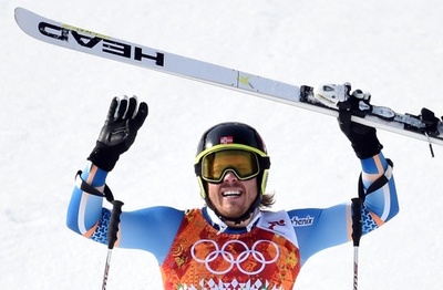 ヤンスルードが男子スーパー大回転で金、ソチ五輪