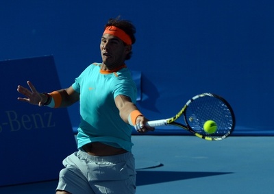 けがから復帰のナダル、ダブルスは初戦敗退 中国オープン