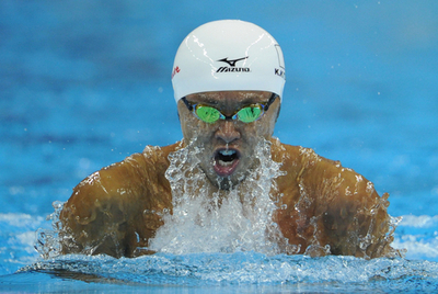 北島と立石が男子100メートル平泳ぎで準決勝進出、世界水泳