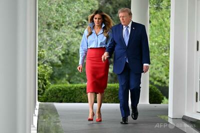 「私がいなくて寂しかったそうね」メラニア米大統領夫人、1か月ぶり公の場に 夫の側近めぐる騒動の中