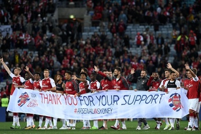 アーセナルがワンダラーズに勝利、豪ツアーを2連勝で飾る