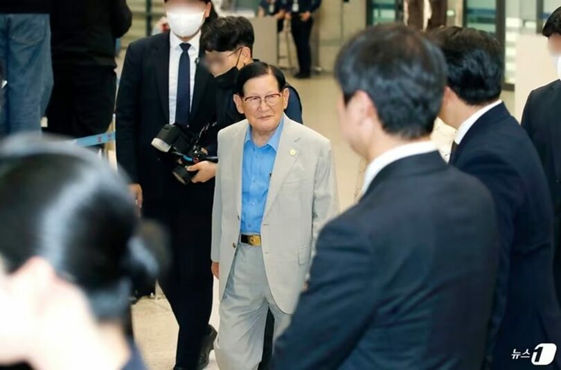 新興宗教「新天地イエス教証しの幕屋聖殿」（新天地）のイ・マンヒ氏総会長(c)news1