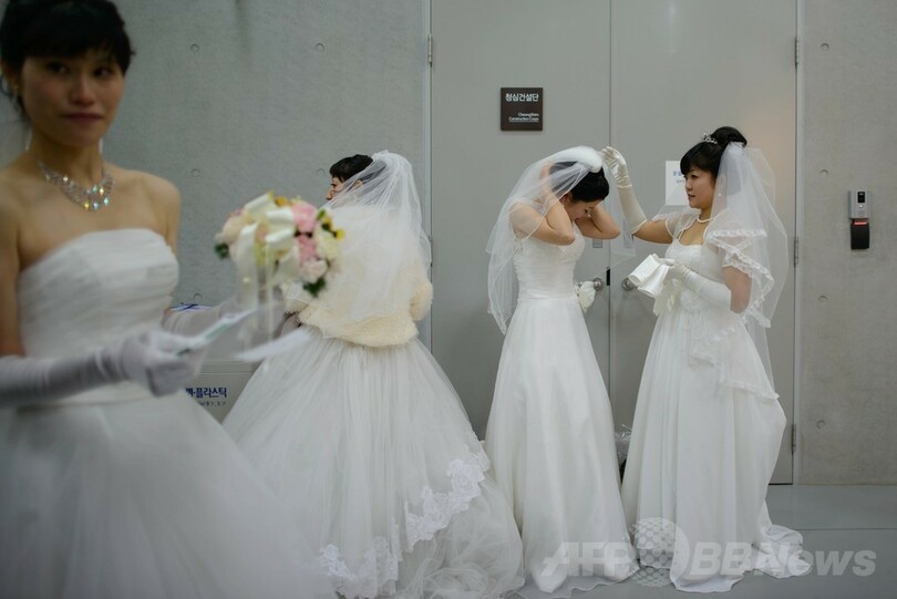 2500組が合同結婚式、韓国・統一教会