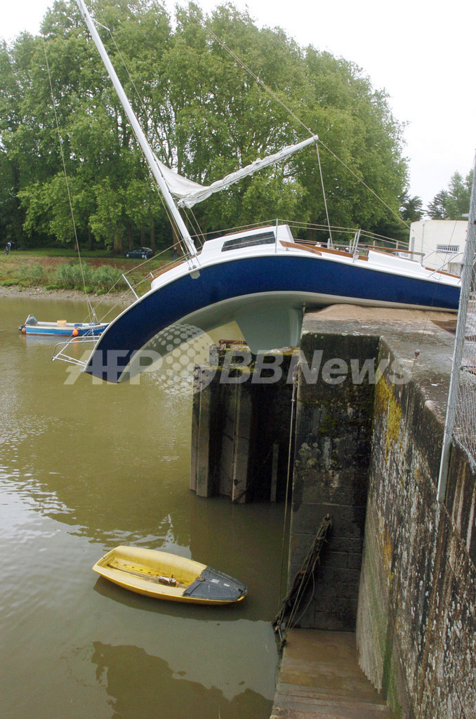 ラ・マルティニエール運河の「ゆがんだボート」