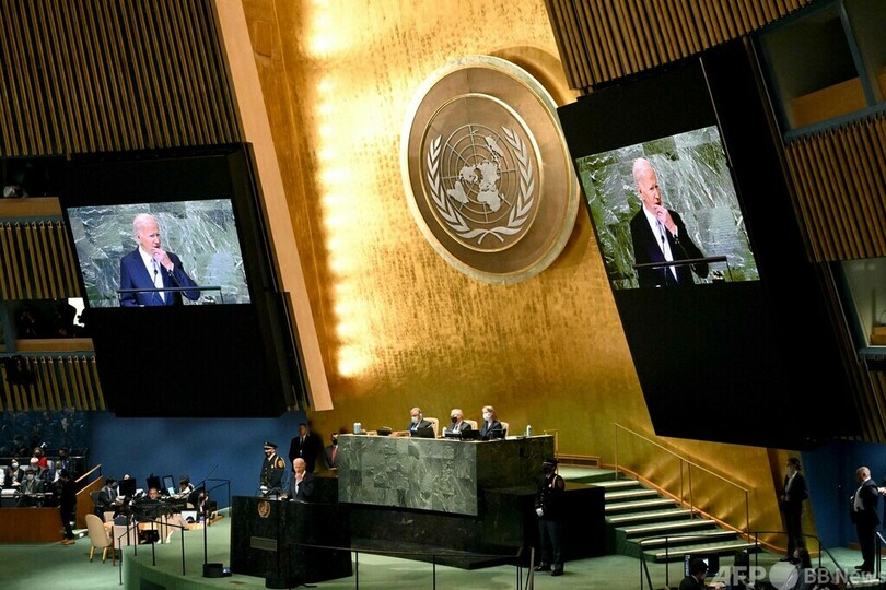 米大統領、国連演説でロシア痛烈批判 安保理改革を支持