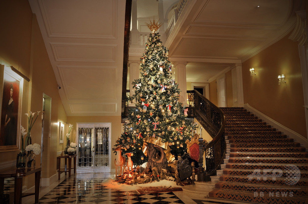 「ドルチェ＆ガッバーナ」、英・高級ホテルのクリスマスツリーをデザイン