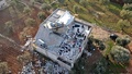 シリア北西部イドリブ県アトメで、米軍特殊部隊の襲撃を受けた民家（2022年2月3日撮影）。(c)Aaref WATAD / AFP 