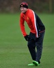 カーリントン・トレーニング・グラウンド（Carrington Training Ground）で練習に臨むマンチェスター・ユナイテッド（Manchester United）のウェイン・ルーニー（Wayne Rooney、2014年2月24日撮影）。(c)AFP/PAUL ELLIS