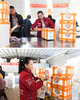 倉庫で出荷用の果物を梱包する甘有琴さん（2019年12月3日撮影）。(c)Xinhua News 