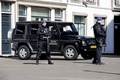 オランダ・ハーグで警戒に当たる軍警察（2019年3月18日撮影）。(c)Niels Wenstedt / ANP / AFP
