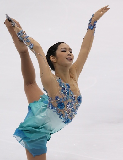 フリースケーティングの演技に臨む今井、フィギュア四大陸選手権