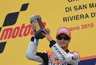ペドロサ、MotoGPクラスで初の連勝 サンマリノGP