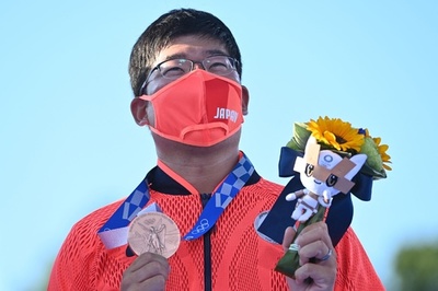 古川高晴が銅メダル、五輪アーチェリー男子個人