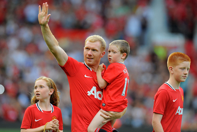 元イングランド代表スコールズ氏が引退試合