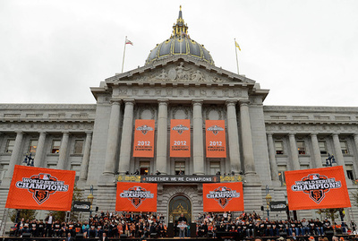 ジャイアンツがワールドシリーズ優勝パレード