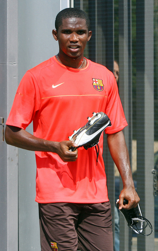 バルセロナ退団が目前に迫るエトー