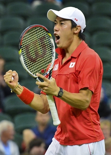 錦織、フェレール下し男子シングル8強入り