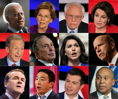 米大統領選、アイオワ州で党員集会 民主党指名争いに火ぶた