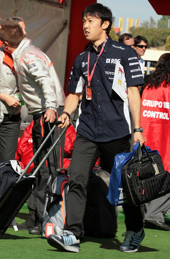 F1スペインGP決勝を控えドライバーが会場に到着