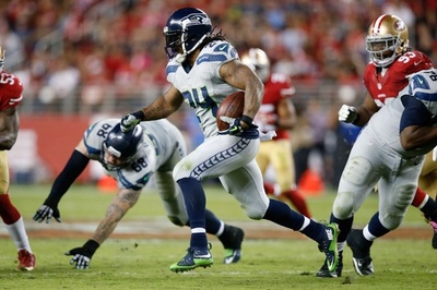 シーホークス、リンチとウィルソンの活躍で49ersに快勝