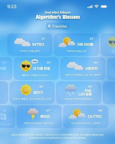 QWER、2ndミニアルバム「Algorithm’s Blossom」のトラックリスト発表