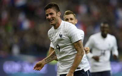 フランス、ジルーの2得点などでノルウェーに快勝