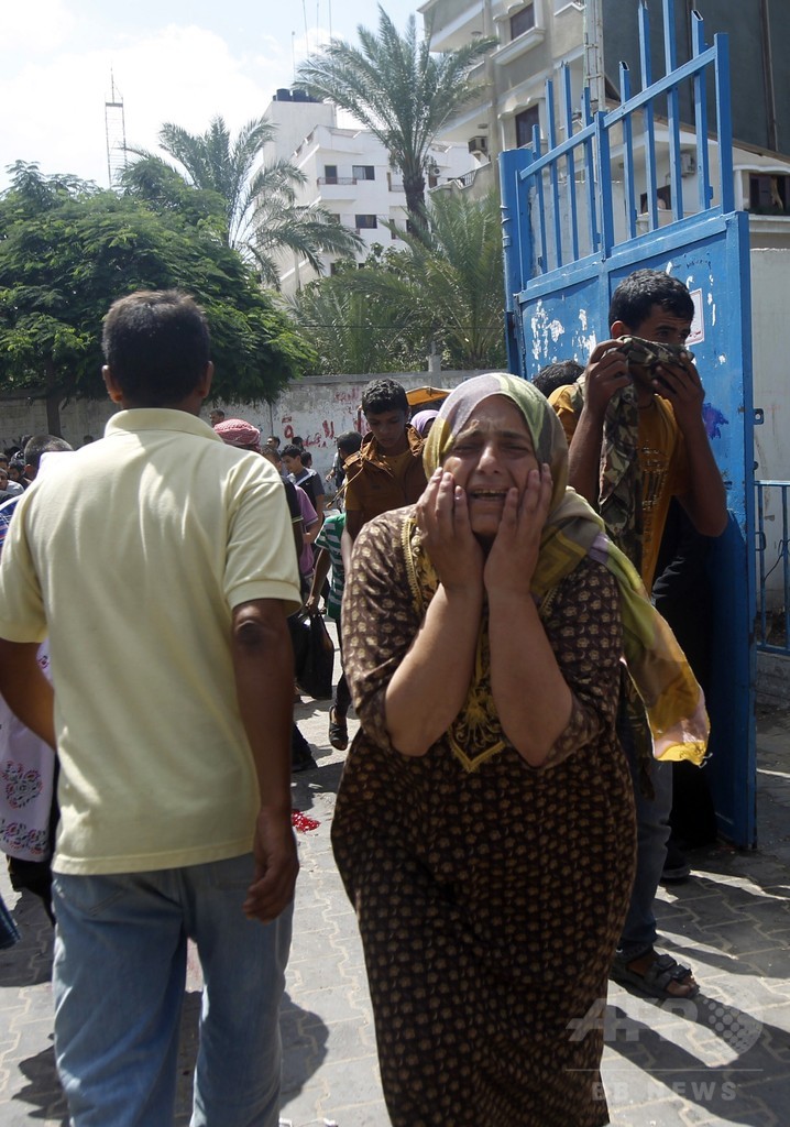 ガザ国連学校にまた攻撃、10人死亡 事務総長「犯罪行為」と非難