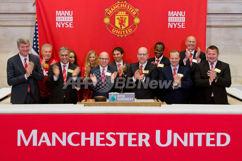 英プレミアリーグのマンチェスターU、米NYで株式上場 英プレミアリーグのマンチェスターU、米NYで株式上場