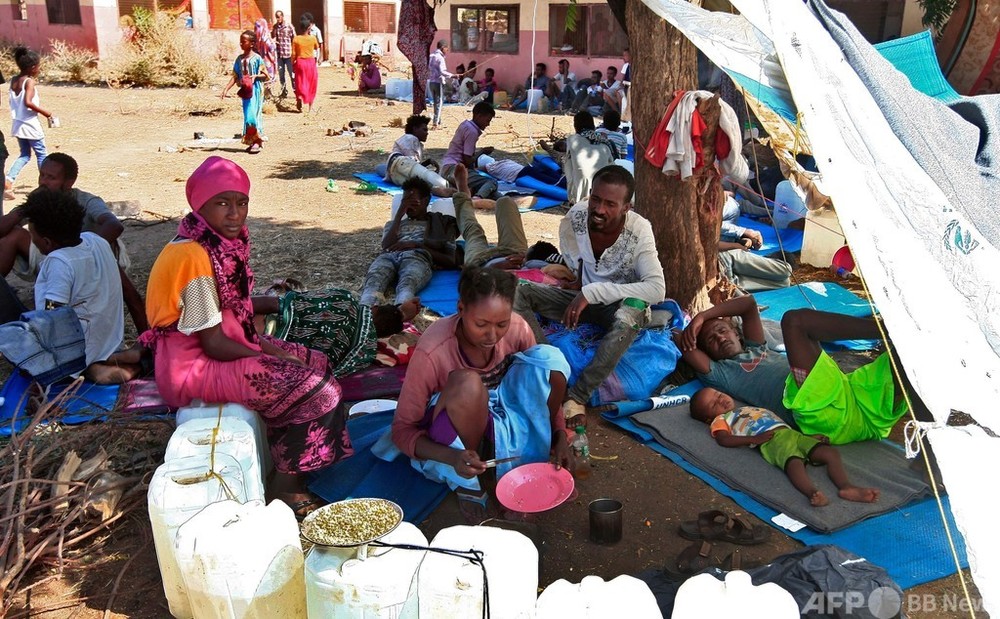 エチオピア人約2.5万人、戦闘逃れスーダンに流入