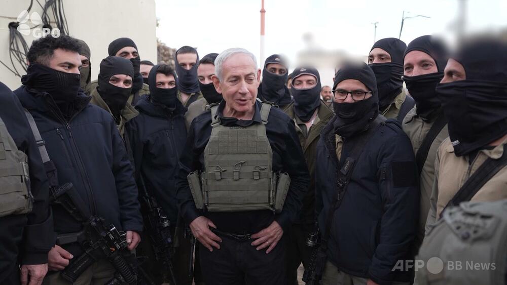 ネタニヤフ氏、訪問したレバノン南部で「侵攻の脅威を阻止した」