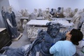 トルロニア家の古代彫刻コレクションの修復作業の様子。伊ローマで（2020年2月12日撮影）。(c)FONDAZIONE TORLONIA / TORLONIA FOUNDATION / AFP / ALBERTO PIZZOLI