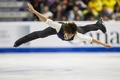 19-20フィギュアスケートグランプリ（GP）シリーズ第2戦、スケート・カナダ、男子シングル・フリースケーティング（FS）。演技に臨む田中刑事（2019年10月26日撮影）。(c)Geoff Robins / AFP