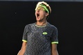全豪オープンテニス、男子シングルス3回戦。勝利を喜ぶデニス・イストミン（2017年1月21日撮影）。(c)AFP/GREG WOOD