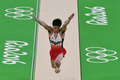 リオデジャネイロ五輪、体操男子個人総合決勝。跳馬の演技に臨む内村航平（2016年8月10日撮影）。(c)AFP/Ben STANSALL