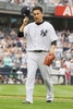 14MLB、ニューヨーク・ヤンキース（New York Yankees）対トロント・ブルージェイズ（Toronto Blue Jays）。観客の声援に応えながら降板するニューヨーク・ヤンキースの田中将大（Masahiro Tanaka、2014年9月21日撮影）。(c)AFP/Getty Images/Andy Marlin
