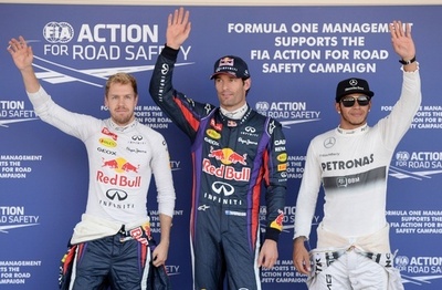 ウェバーがベッテル抑えポールポジション獲得、日本GP