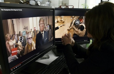 トランプ氏が報道関係者や政敵を虐殺？ ホワイトハウスがフェイク動画を非難