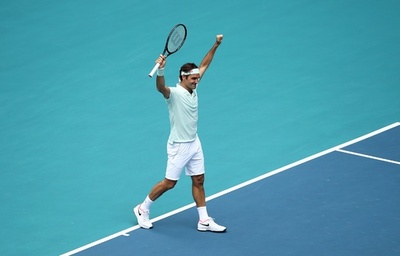 マイアミOP制覇のフェデラーが4位浮上、最新世界ランキング