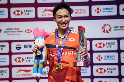桃田がWTファイナルズ優勝、史上最多の年間11勝目