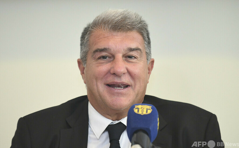 欧州スーパーリーグ構想に「進展」 バルサのラポルタ会長