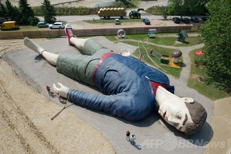 欧州最大級のガリバー像、ドイツに出現