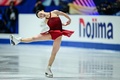 24-25フィギュアスケートグランプリ（GP）シリーズ第4戦、NHK杯、女子シングル・ショートプログラム（SP）。演技に臨む青木祐奈（2024年11月8日撮影）。(c)Yuichi YAMAZAKI / AFP