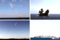 北朝鮮の朝鮮人民軍が実施した弾道ミサイル発射実験の様子。場所は非公開。朝鮮中央通信（KCNA）提供（2022年11月2～5日撮影、7日公開）。(c)AFP PHOTO/KCNA VIA KNS