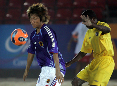 日本 ビーチサッカーW杯・アジア地区予選・初戦でインドに勝利
