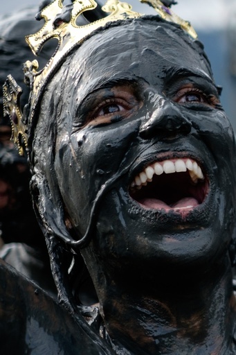 カーニバルの季節迎えたブラジル、「泥んこブロコ」開催