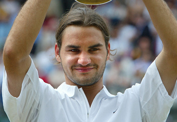 フェデラーがグランドスラム初V 20年前のウィンブルドン決勝